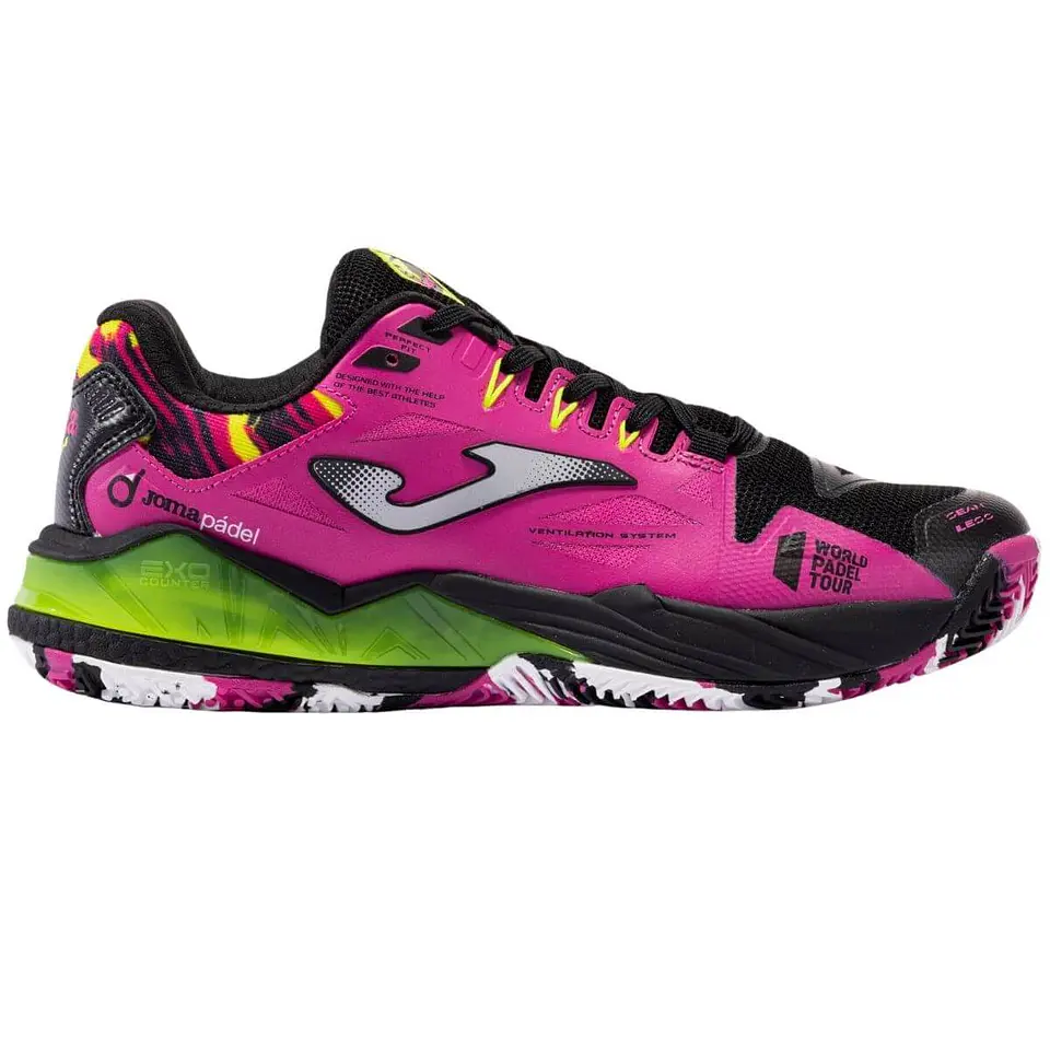 Zapatilla Joma Spin Lady 2301 Black Fuchsia 1