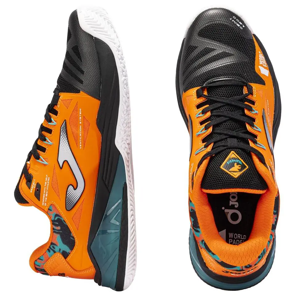 Zapatilla Joma Spin Men 2308 Orange Black 3
