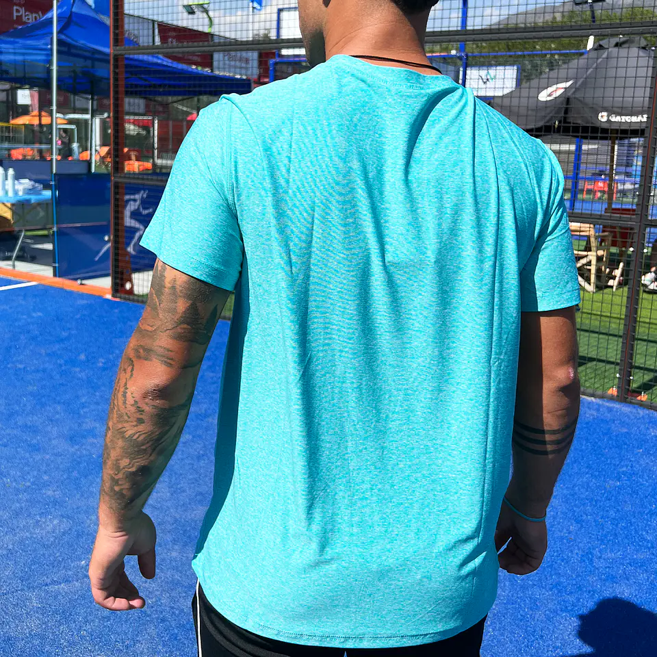 Polera Padel Partner Turquesa 4