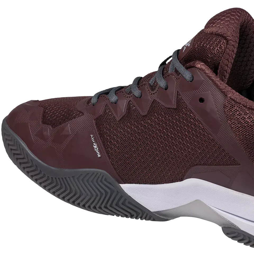 Zapatilla de pádel Nox ML10 HEXA Granate Gris Plomo 8