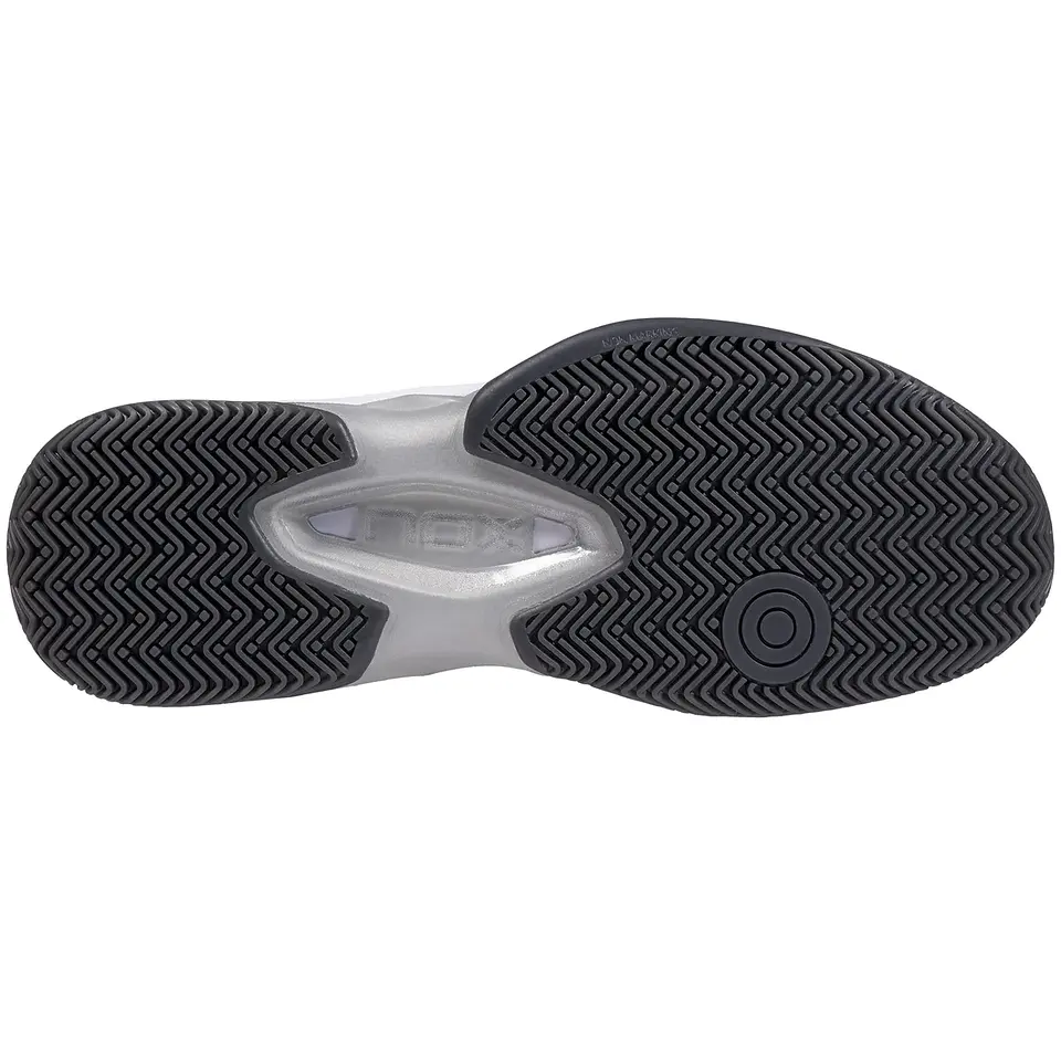 Zapatilla de pádel Nox ML10 HEXA Granate Gris Plomo 4