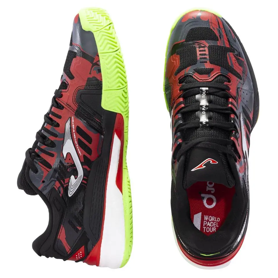 Zapatilla Joma Slam Men 2301 Black Red 4