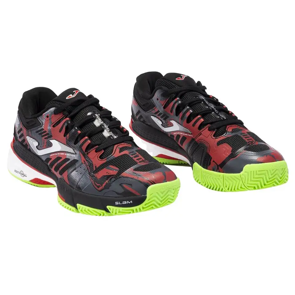 Zapatilla Joma Slam Men 2301 Black Red 2