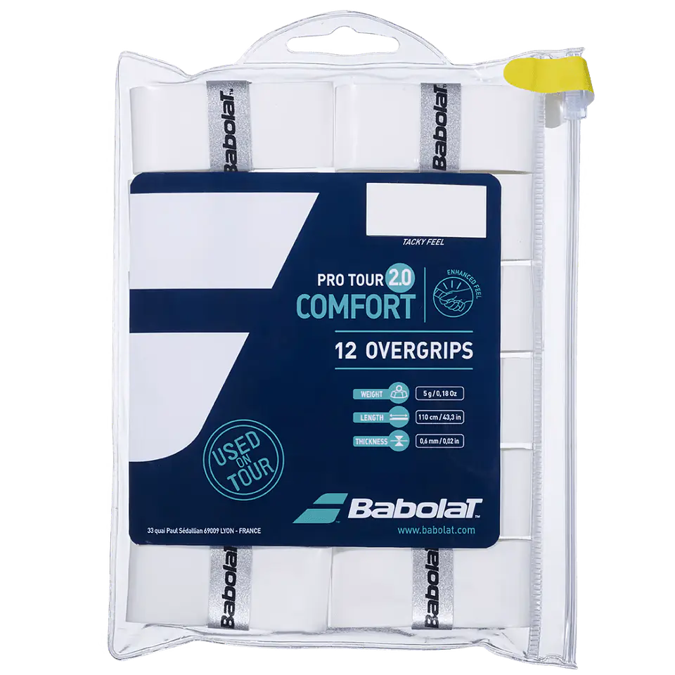 Overgrip Pro Tour 2.0 X12 White 1
