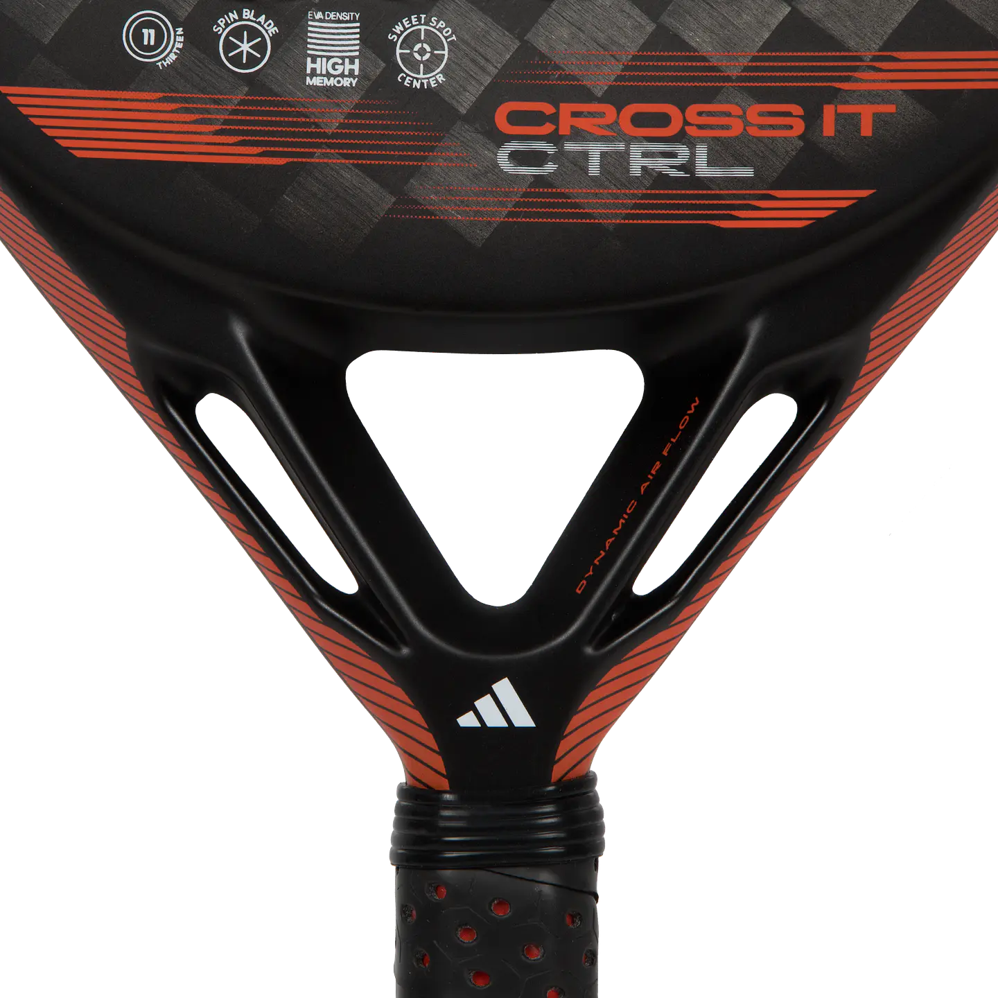 Pala de pádel Adidas Cross It Ctrl Black Solar Red 2024 5