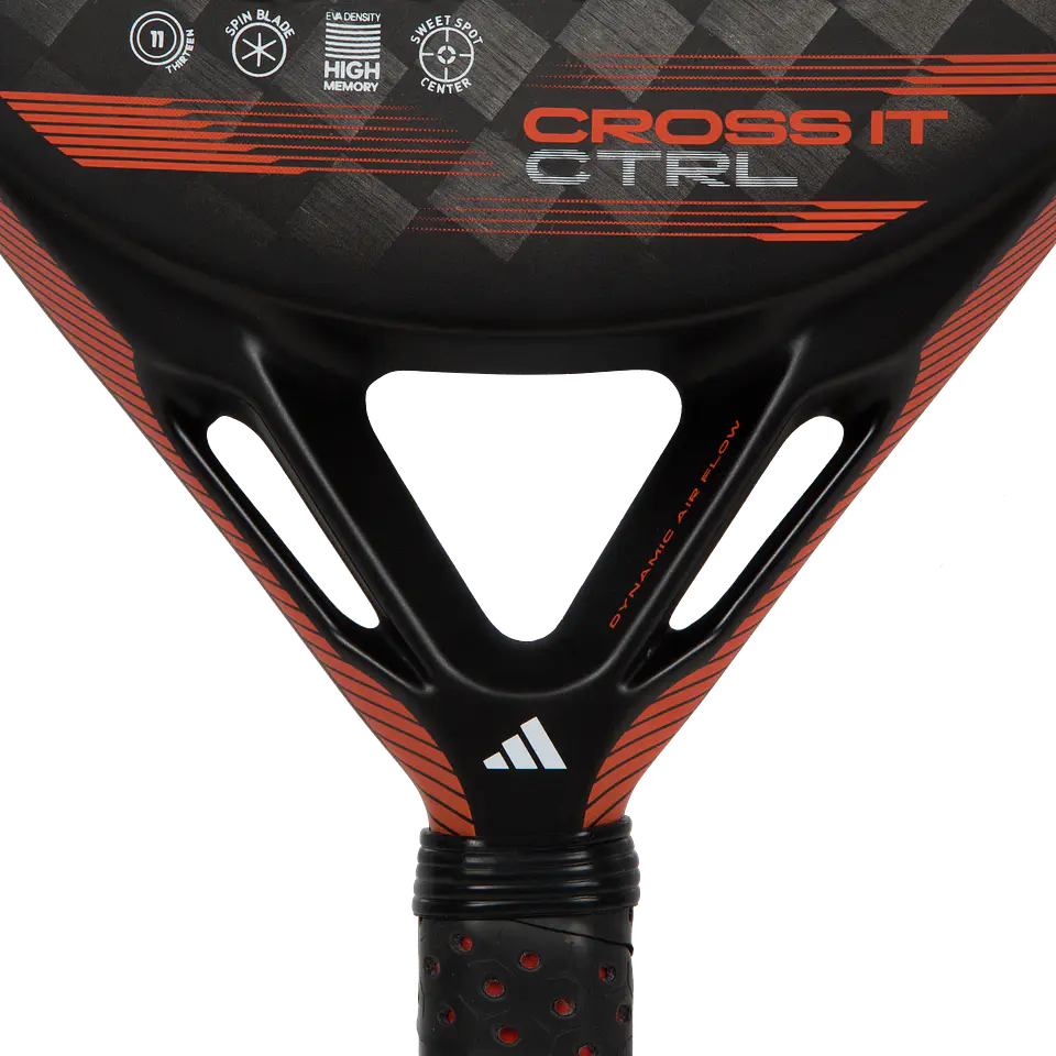 Pala de pádel Adidas Cross It Ctrl Black Solar Red 2024 5
