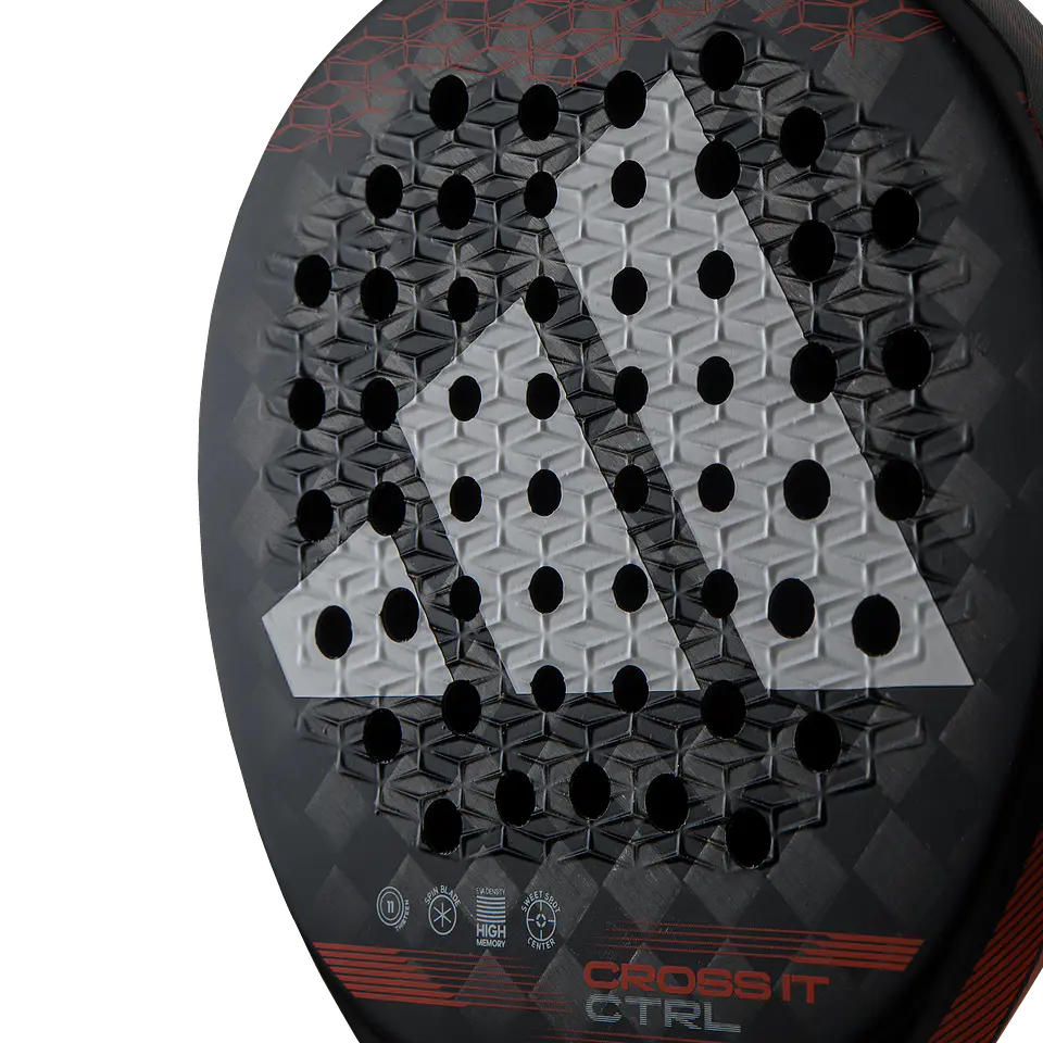 Pala de pádel Adidas Cross It Ctrl Black Solar Red 2024 6