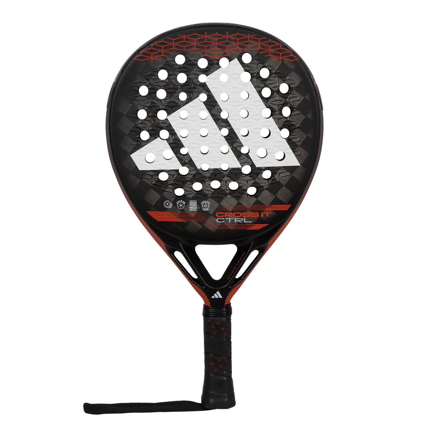 Pala de pádel Adidas Cross It Ctrl Black Solar Red 2024 1