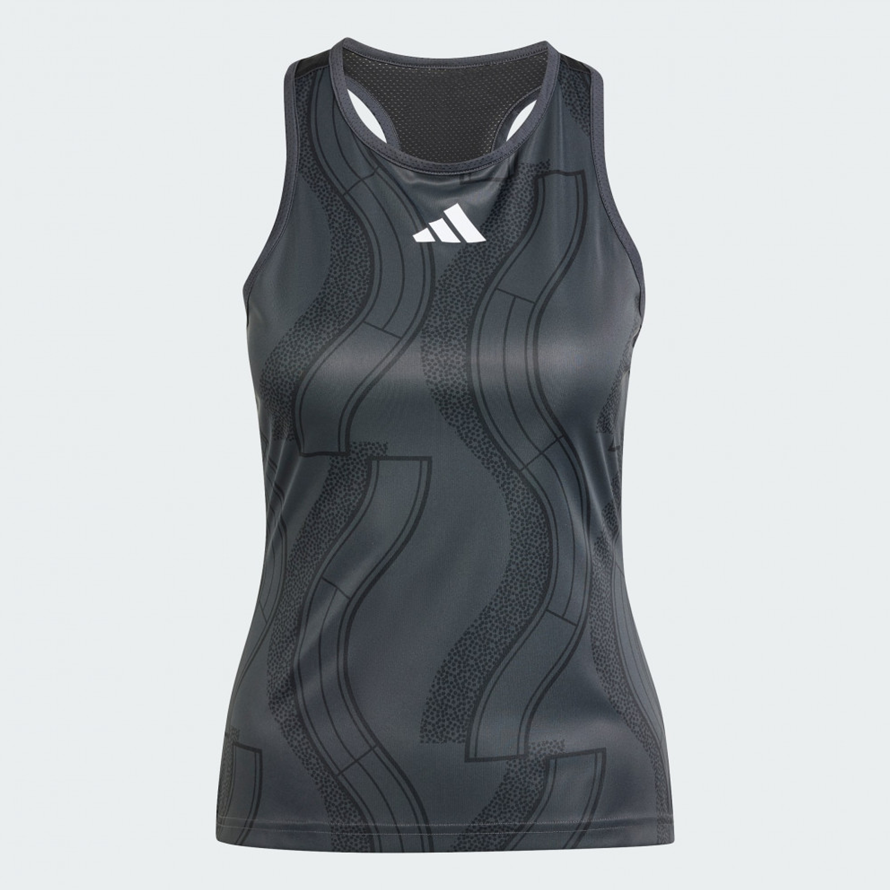 Polera Club Graph Tank carbon negro