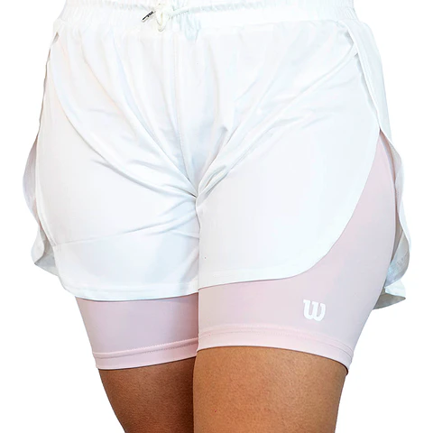 Short Blanco Rosa Wilson