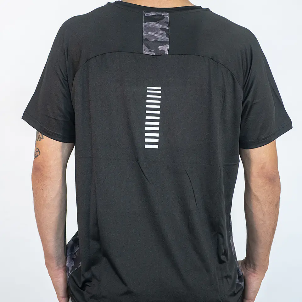 Polera Pol-Elast Cab Negro/Camo 4