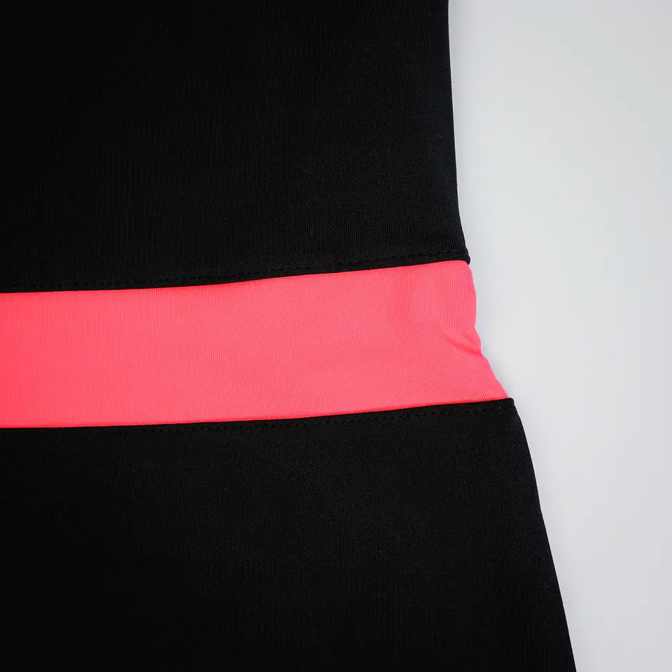 Vestido Barcelona Negro Rosa Fluor Celeste 3