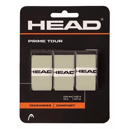 Head overgrip Prime tour 3 pcs pack gris