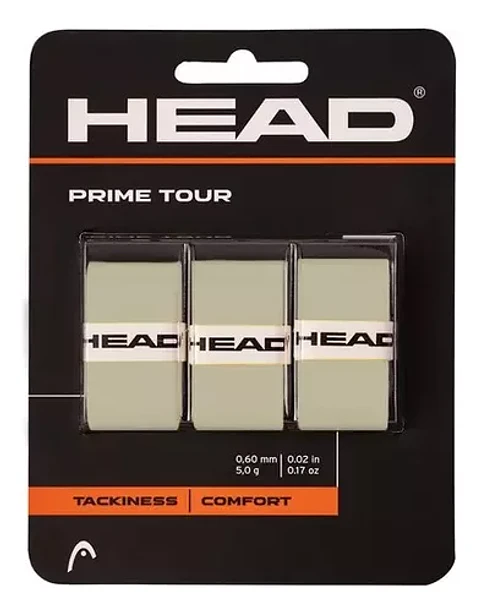 Head overgrip Prime tour 3 pcs pack gris