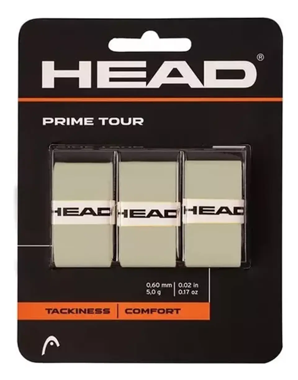 Head overgrip Prime tour 3 pcs pack gris 1