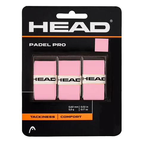 Head Overgrip Padel Pro 3 pcs pack Rosado