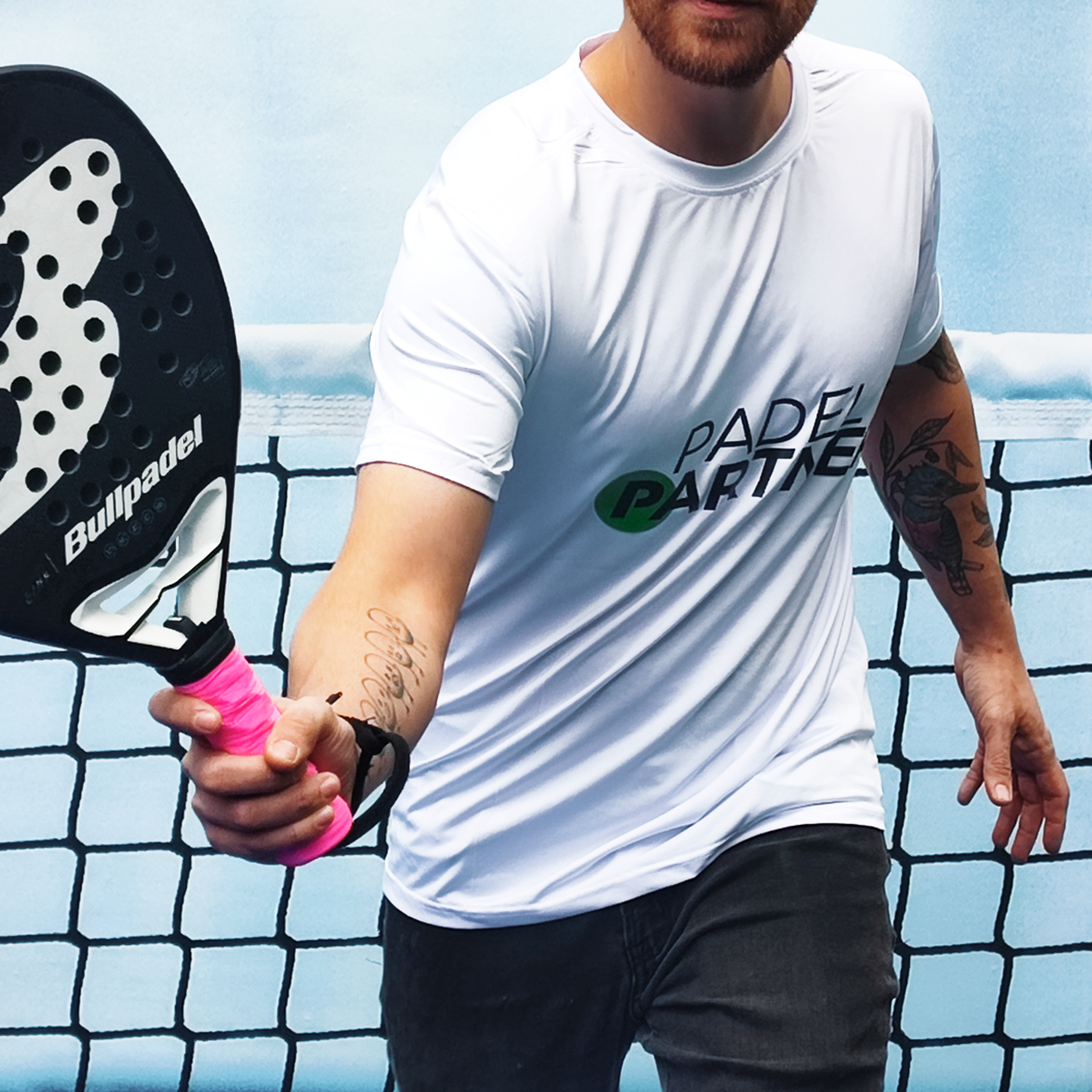 Polera Padel Partner Blanca