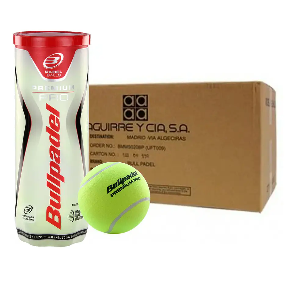 Caja de pelotas de padel Bullpadel Premium Pro 1