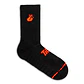 Calcetín Crew D1 Lehinde Black/Orange M24W - Miniatura 3