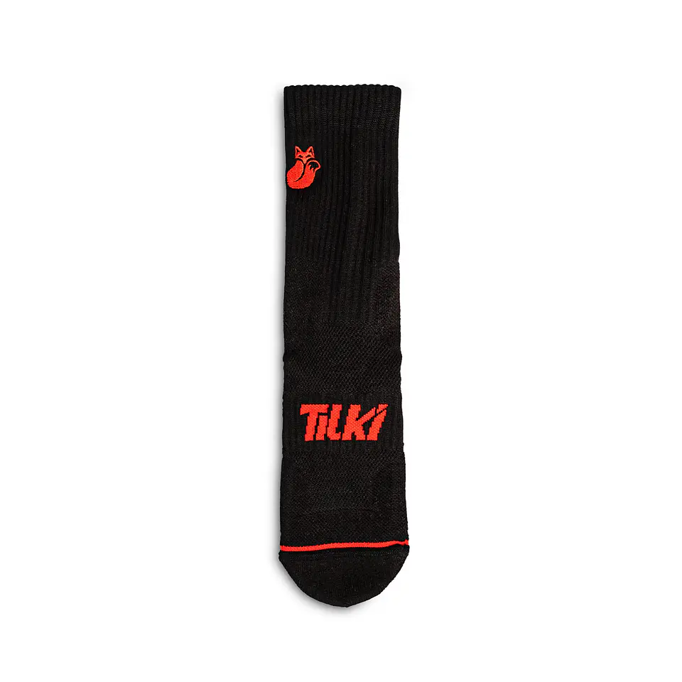 Calcetín Crew D1 Lehinde Black/Orange M24W 4