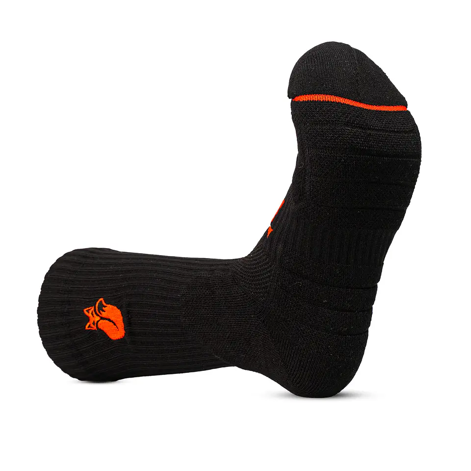 Calcetín Crew D1 Lehinde Black/Orange M24W 2