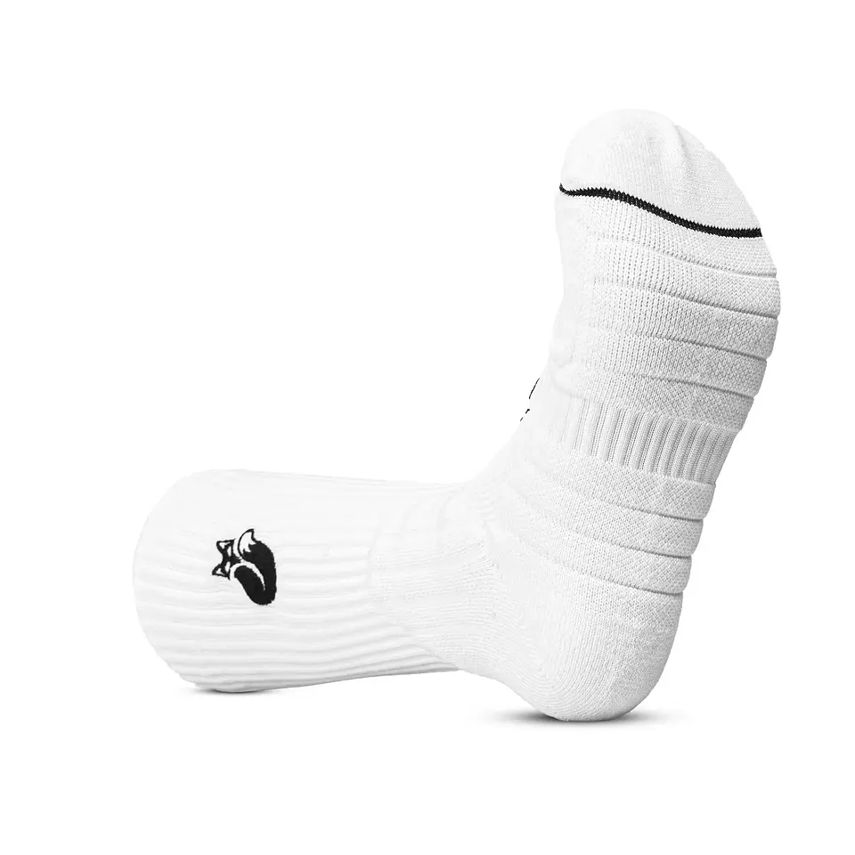 Calcetín Crew D1 Tilki Lehinde White/Black M24W 2
