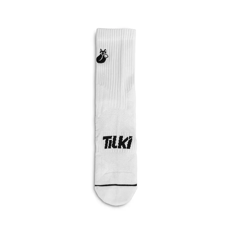 Calcetín Crew D1 Tilki Lehinde White/Black M24W 3