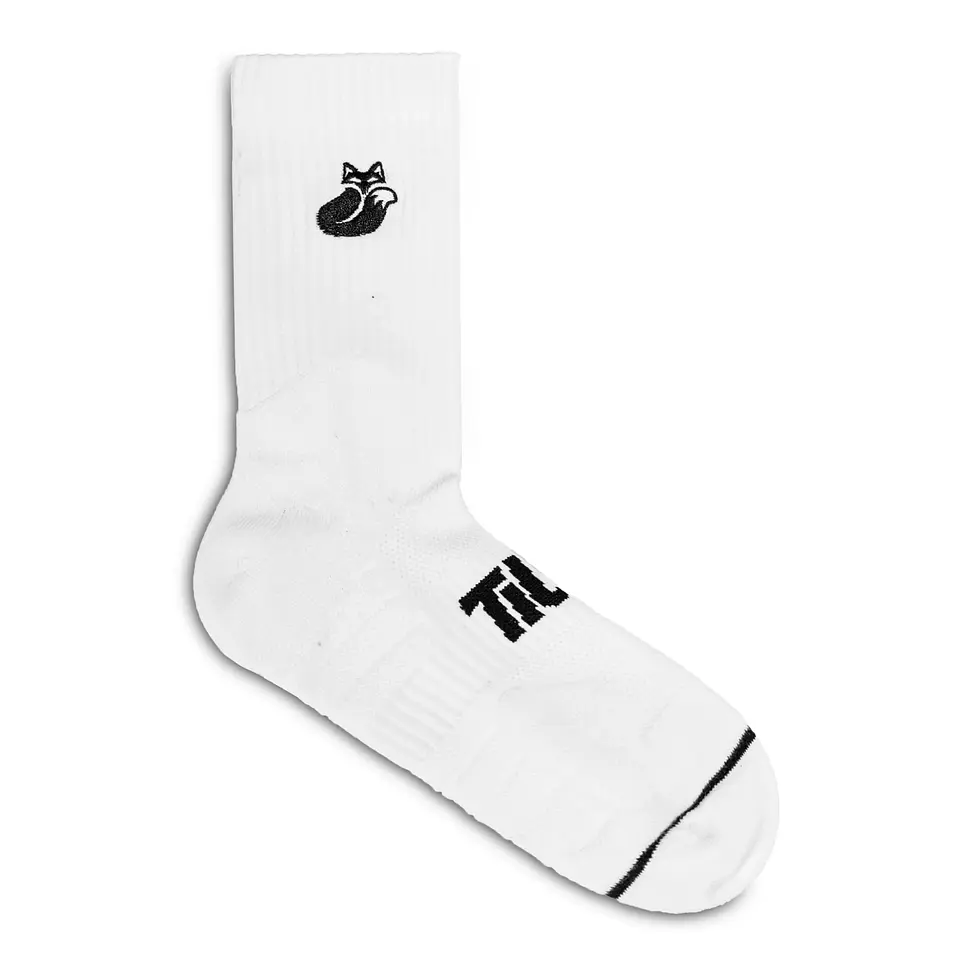 Calcetín Crew D1 Tilki Lehinde White/Black M24W 4