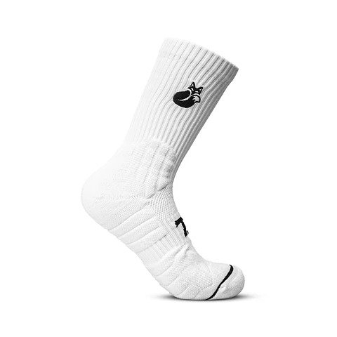 Calcetín Crew D1 Tilki Lehinde White/Black M24W
