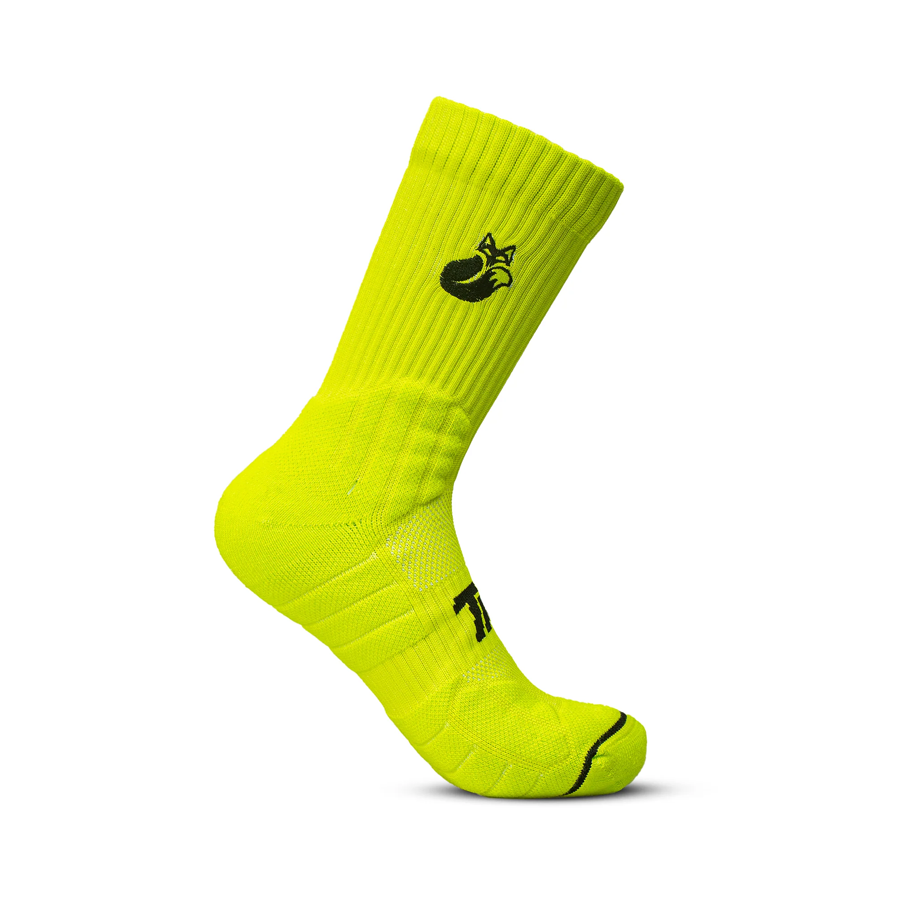 Calcetín Crew D1 Tilki Lehinde Yellow Fluor/Black