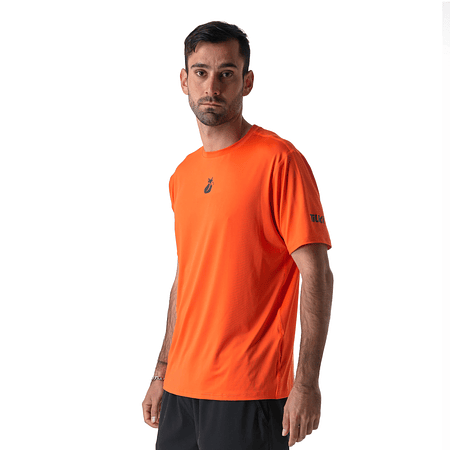 Polera M/C Poly Temel Orange M24W