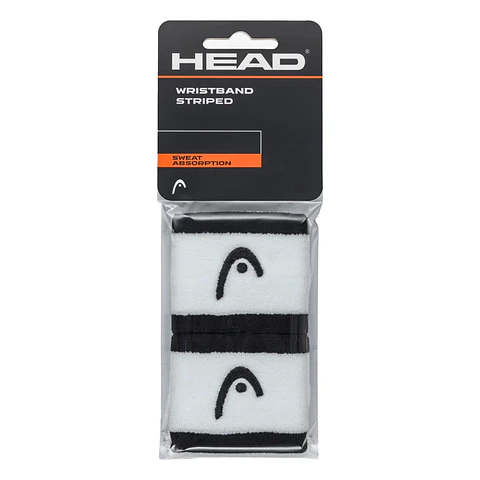 Muñequeras head Striped 2.5" Black White