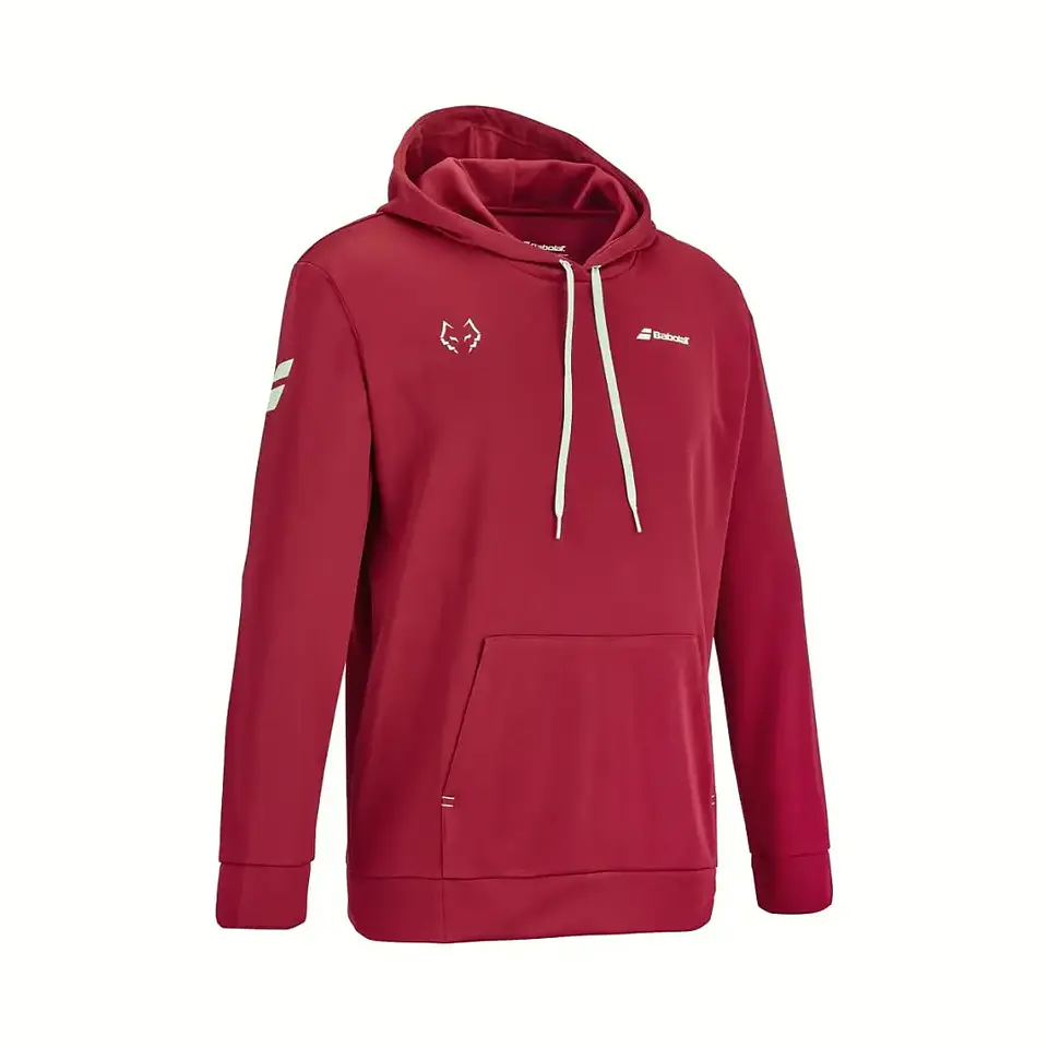 Poleron Babolat Juan Lebron Hood Sweat Red Dahlia 2