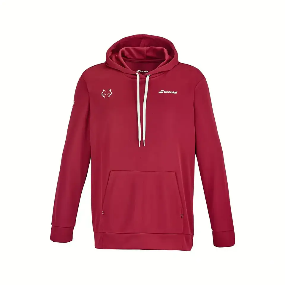Poleron Babolat Juan Lebron Hood Sweat Red Dahlia 1