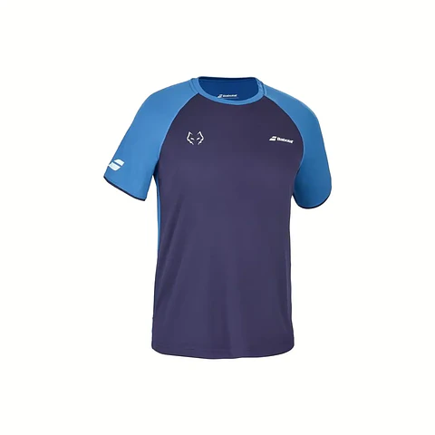 Polera Babolat Crew Neck Tee Juan Lebron Azul oscuro