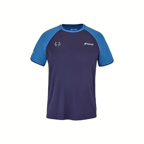 Polera Babolat Crew Neck Tee Juan Lebron Azul oscuro
