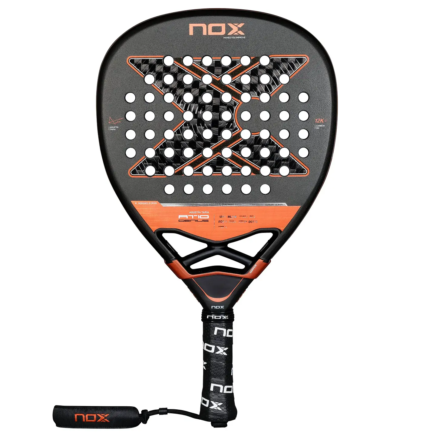 Pala de pádel AT10 Genius Attack 12K Agustín Tapia 2025 1