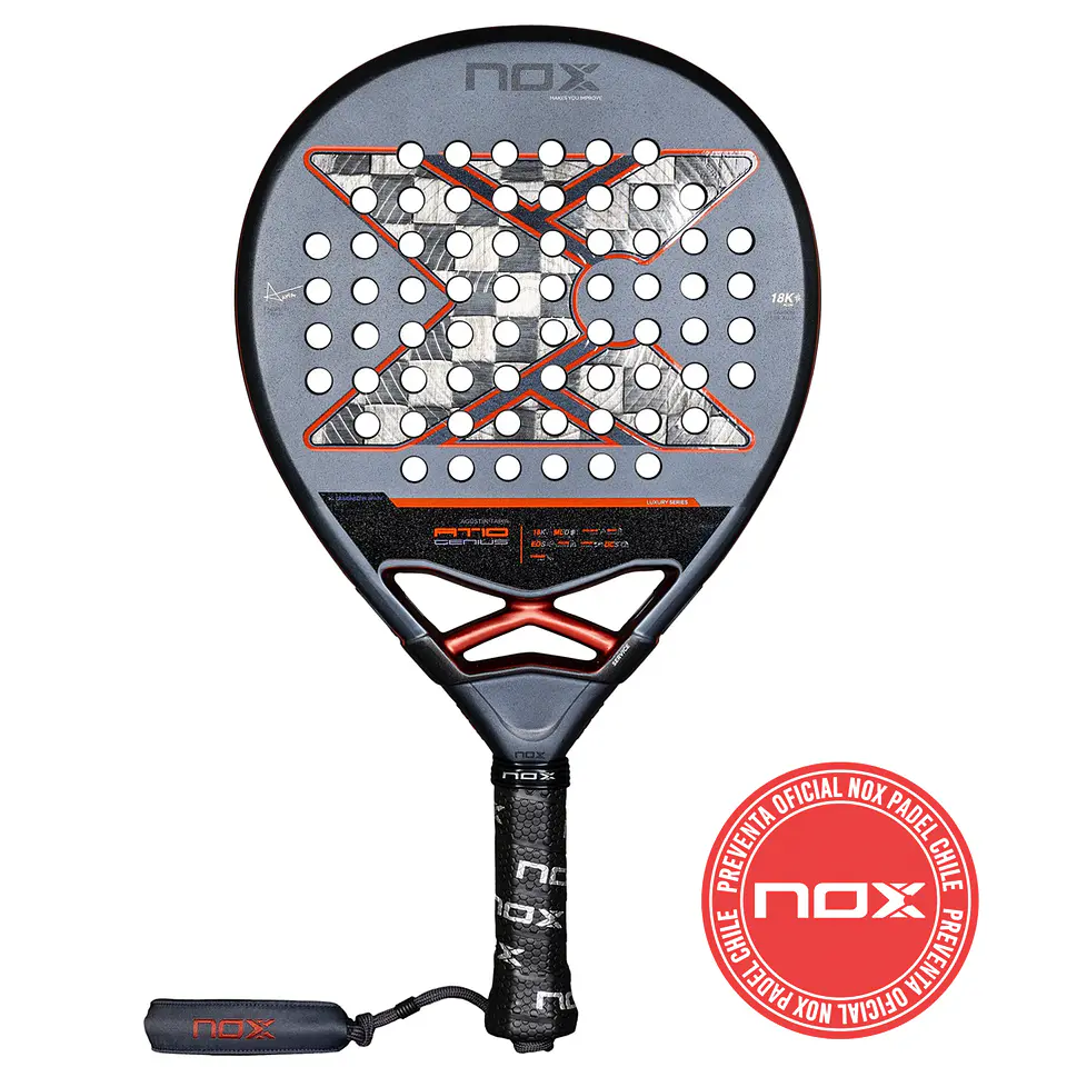 Pala de pádel Nox AT10 Genius 18K Alum Agustin Tapia 2025 2
