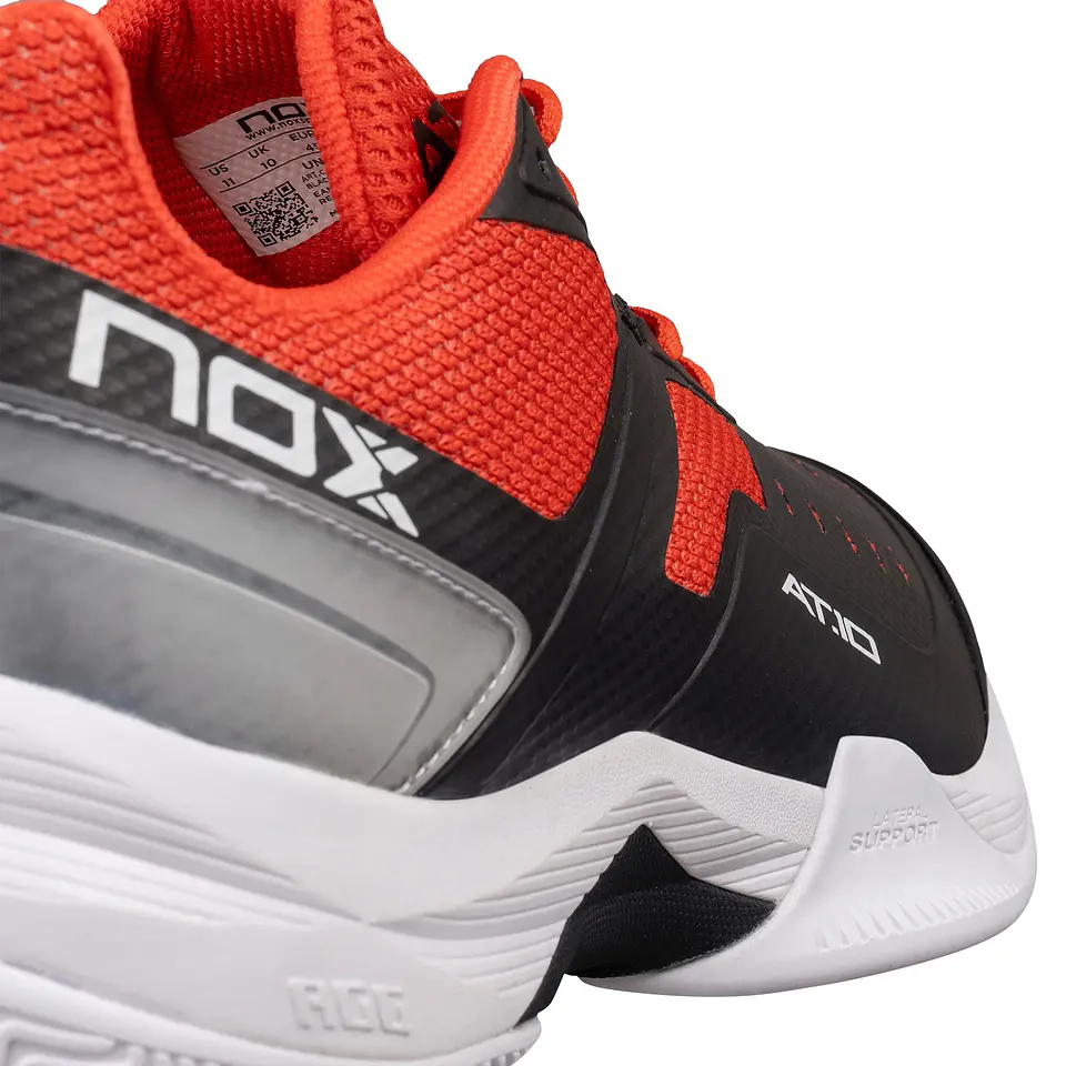 Zapatilla de pádel Nox AT10 Pro Black/Red 4