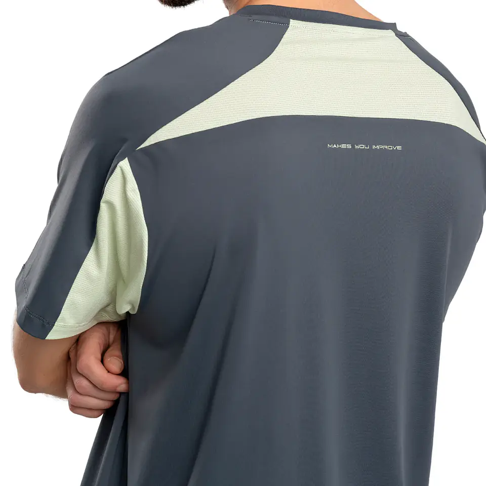 Polera Nox Hombre Pro Charcoal Grey green 7