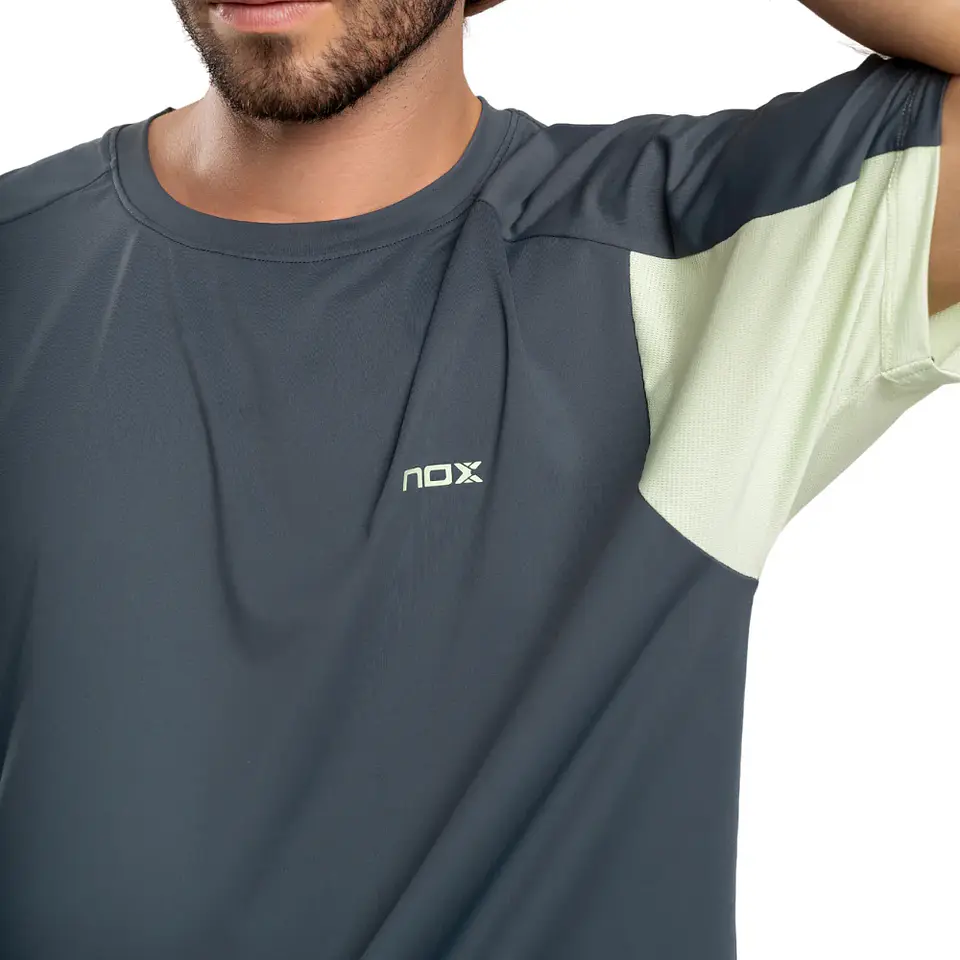 Polera Nox Hombre Pro Charcoal Grey green 8