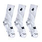 Calcetín Comfort Pack X3 Tilki Lehinde White/Black M24W - Miniatura 1