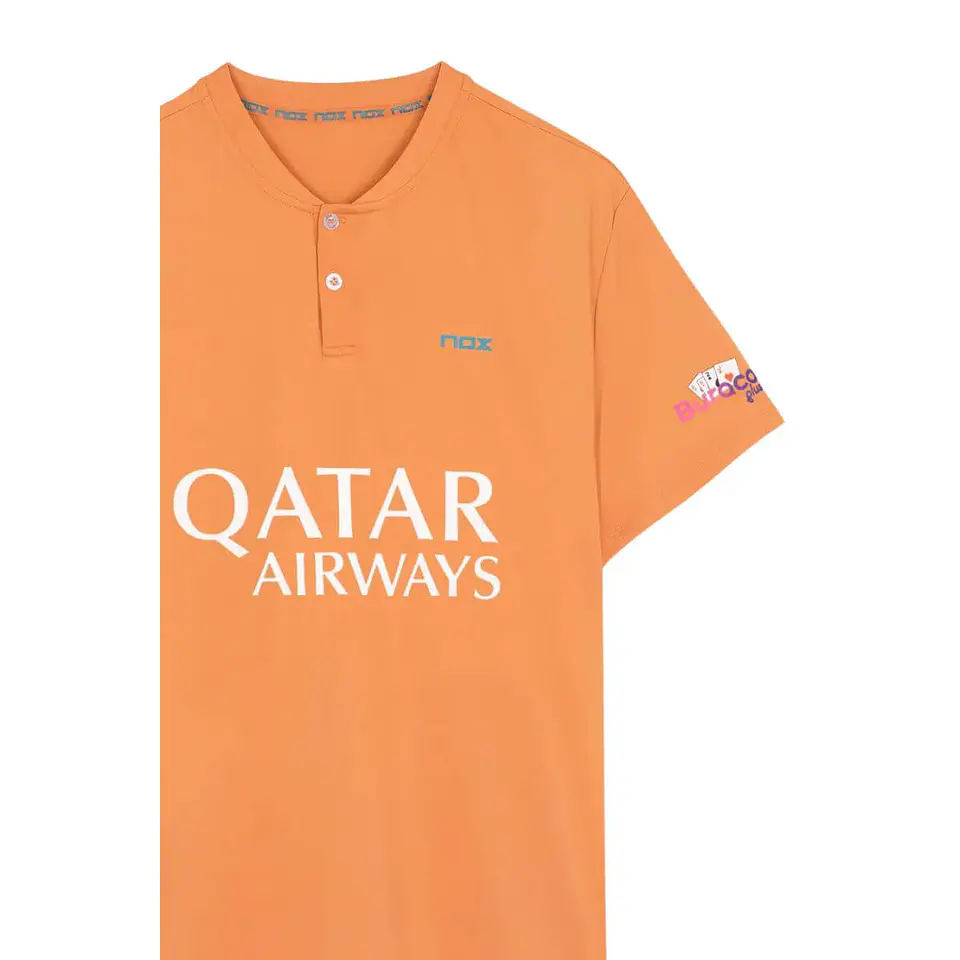 Polera Nox Polo Sponsor AT10 Mandarina 2023 3