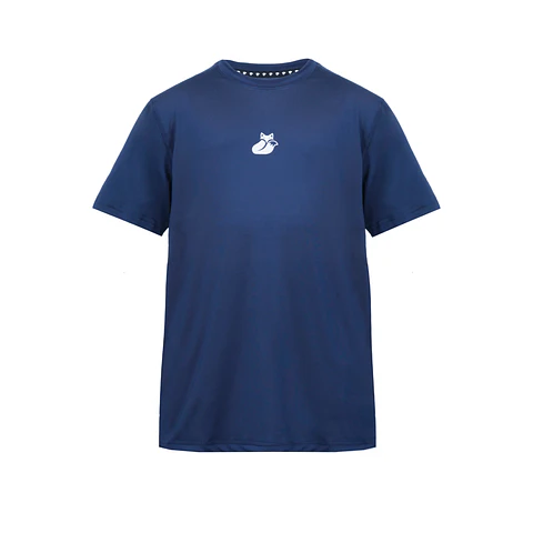 Polera M/C Poly Kids Tilki Temel Blue/White K24W