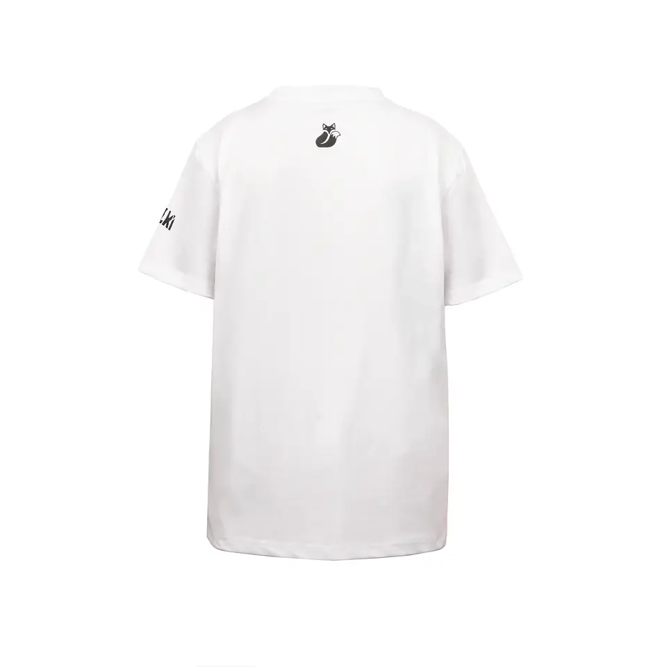 Polera M/C Poly Kids Tilki Temel White/Black K24W 3