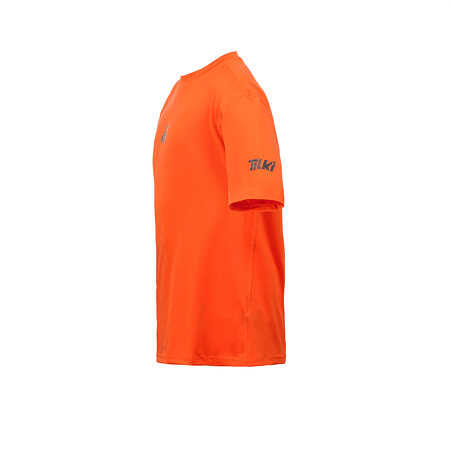 Polera M/C Poly Kids Tilki Temel Orange/Black K24W