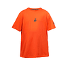 Polera M/C Poly Kids Tilki Temel Orange/Black K24W