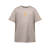 Polera M/C Poly Kids Tilki Temel Grey/Orange K24W