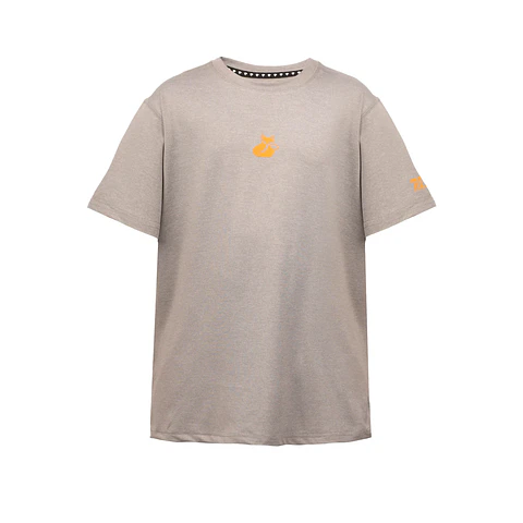 Polera M/C Poly Kids Tilki Temel Grey/Orange K24W