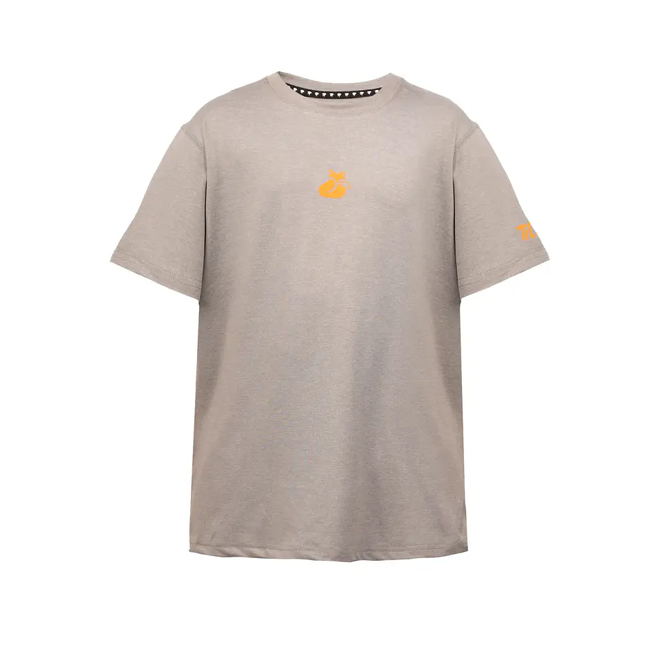 Polera M/C Poly Kids Tilki Temel Grey/Orange K24W 1